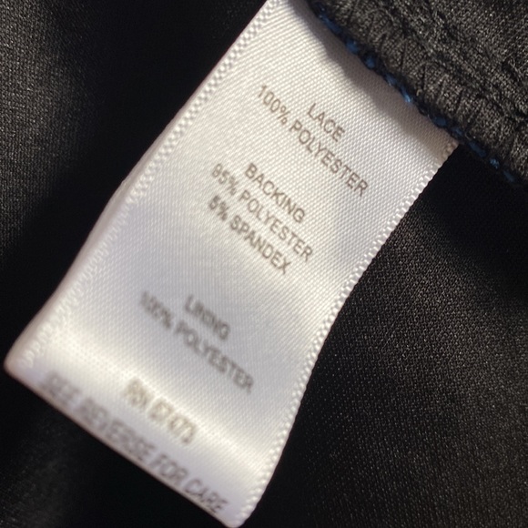 NWT Taylor Bonded Lace Scalloped Dress - Picture 8 of 8